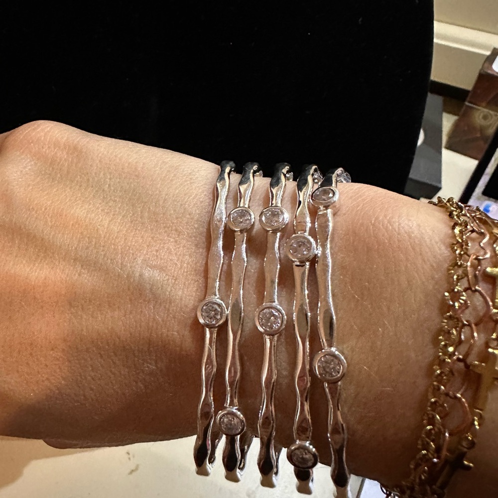 Opulenza Silver Bracelet Set